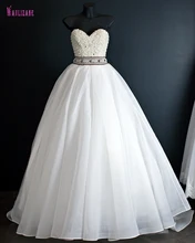 Waulizane Real Photo Luxury Full Beaded Sashes 2017 Vintage Ball font b Gown b font font