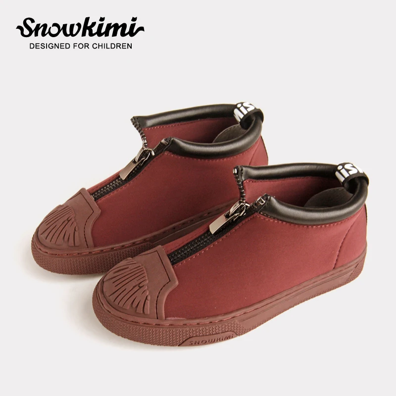 

2018 Spring New Arrival Breathable Elastic Cloth Shell Boy Canvas Shoes Autumn Children's High Hand Casual Zipper Freeshipping