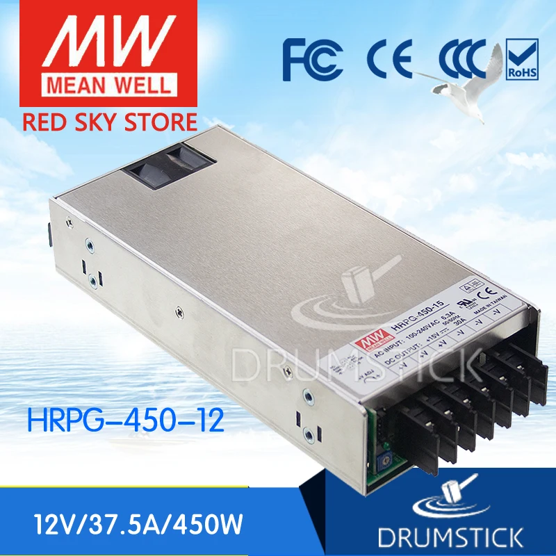 

MEAN WELL HRPG-450-12 12V 37.5A meanwell HRPG-450 12V 450W Single Output with PFC Function Power Supply [Real1]