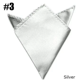 

Silver pocket square