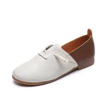 Повседневные лоферы на плоской подошве; женские красивые туфли-оксфорды; балетки; кожаные мокасины; сезон весна-лето; мокасины; zapatos mujer