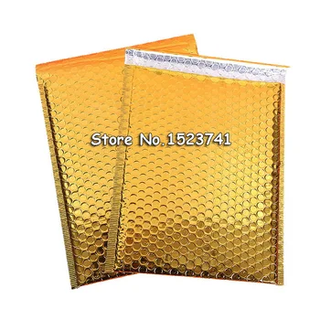 

25pcs/pack 230x290MM Usable space Poly bubble Mailer envelopes Gold Aluminum foil bubble envelope bag