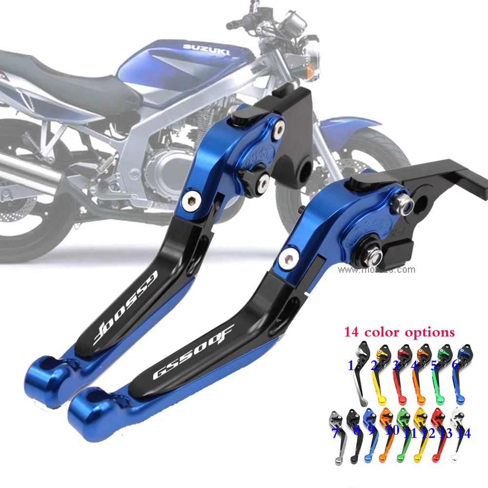 For SUZUKIGS 500F K4 2004-2005 GS500 GS500F F Motorcycle Folding Extendable Brake Clutch Levers 14 Colors | Автомобили и