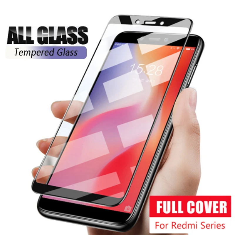 

Tempered Glass on the for xiomi redmi a2 lite 6a s2 note 6 pro full cover protective glass for xiaomi redmi 6a Pocophone F1