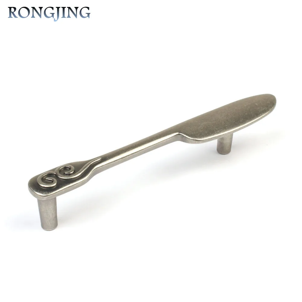 Antique Silver 96mm Spoon Fork Knife Kitchen Cabinet Handles 3