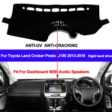 TAIJS RHD Carro Painel Tampa Mat Traço Para Toyota Landcruiser Prado GXL J150 Série GX 2013 - 2017 2018 Auto dashMat Tapete Pad