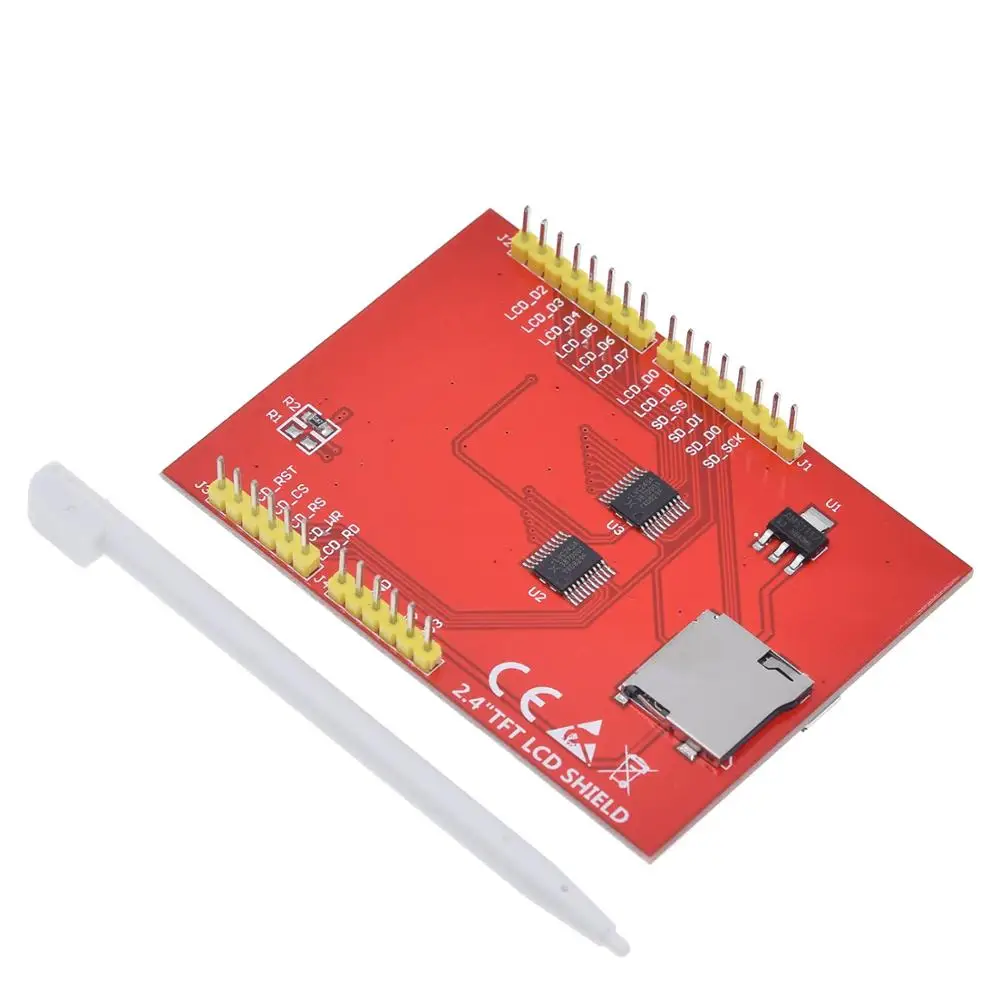 ЖК модуль TFT 2 4 дюймовый экран для платы Arduino UNO R3 и поддержка mega 2560 с сенсорной