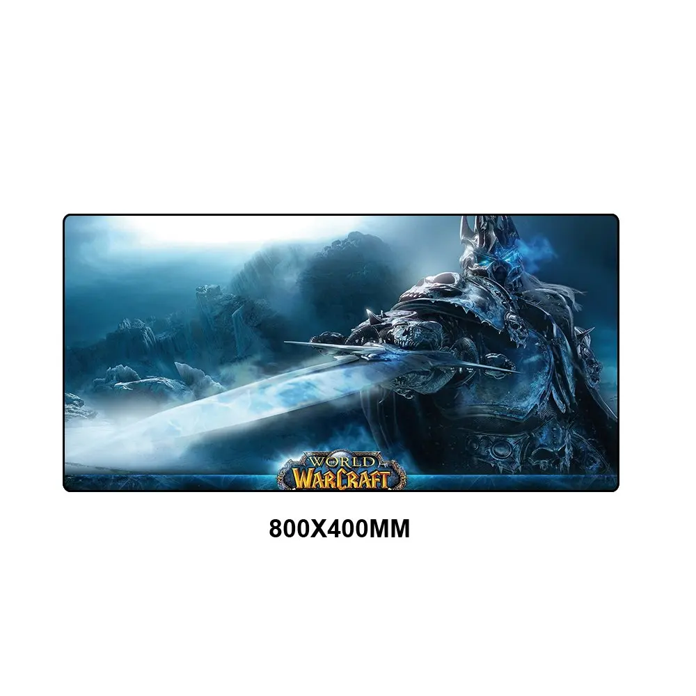 Игровой коврик для мыши World of Warcraft XL Большой резиновый противоскользящий коврик для мыши игровой компьютерный Настольный коврик для мыши игровой коврик - Цвет: 800x400MM