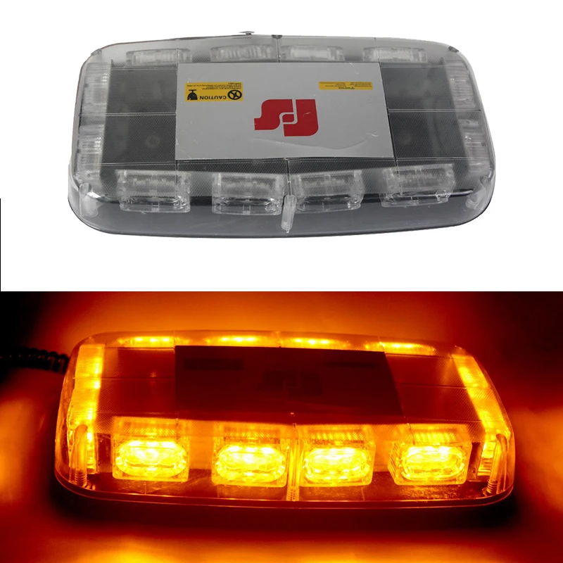 

30W Emergency LED Strobe Light Car Roof Magnetic Mounted Mini LED Warning Light Bar 12V Flash Lamp