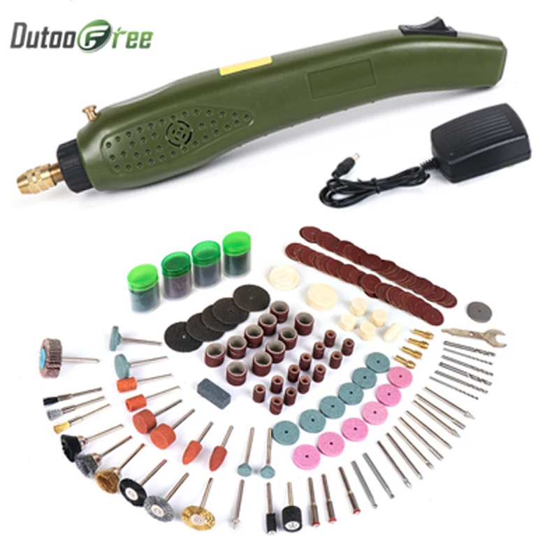

Dutoofree Mini Electric Drill Accessories Electric Grinding Set Grinder Tool For Milling Polishing Drilling Engraving Hand Drill