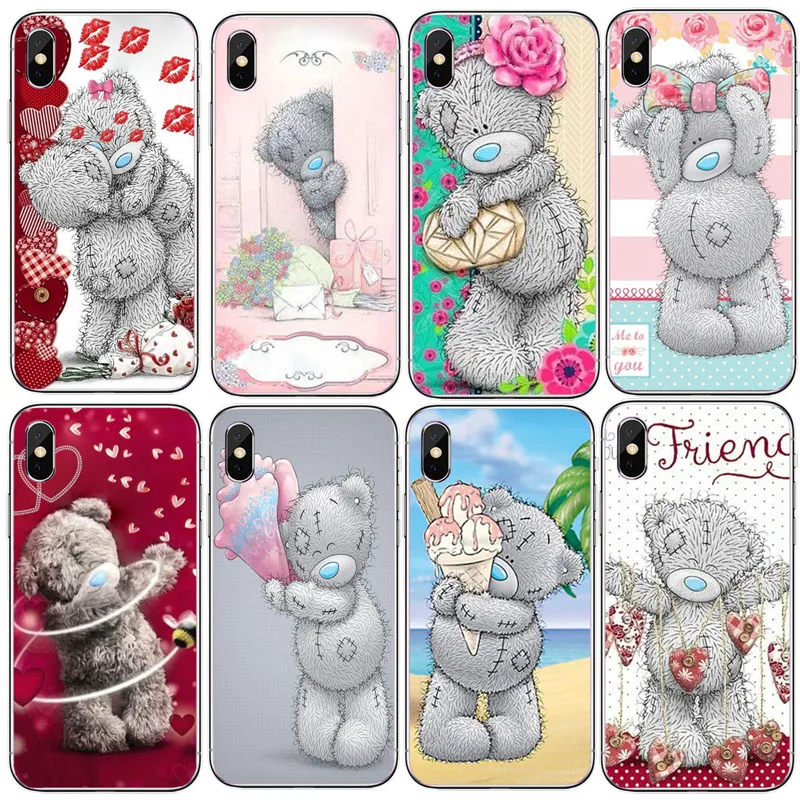 Силиконовый чехол для телефона для iphone XS Max чехол Tatty Teddy Me To You Bear чехол для телефона Чехлы для iphone 5S, SE 6S 7 8plus XR чехол