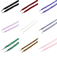 Модная лента с одной стороны бархатные разноцветные спортивные шнурки для спортивной обуви