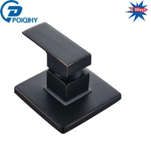 Poiqihy квадратный Форма картридж масло втирают Бронзовый 1 way смеситель для душа Управление Клапан одной ручкой плиты смеситель