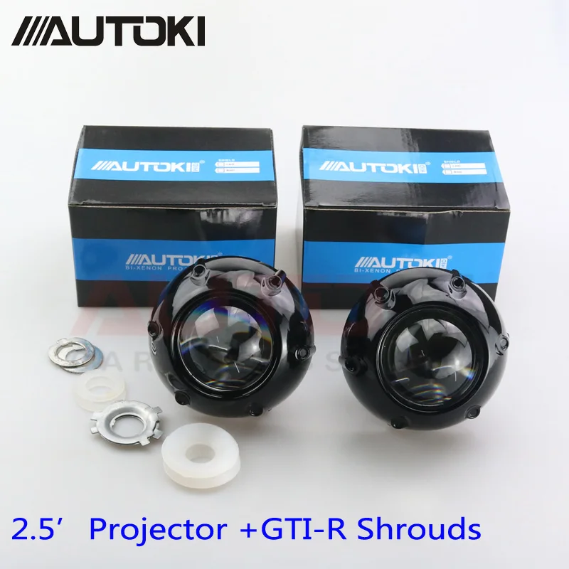 Бесплатная доставка обновленные автомобильные мини фары Autoki 2017 2 5 дюйма