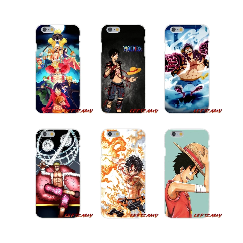 

luffy smile one piece anime For iPhone X XR XS MAX 4 4S 5 5S 5C SE 6 6S 7 8 Plus ipod touch 5 6 Accessories Phone Shell Covers