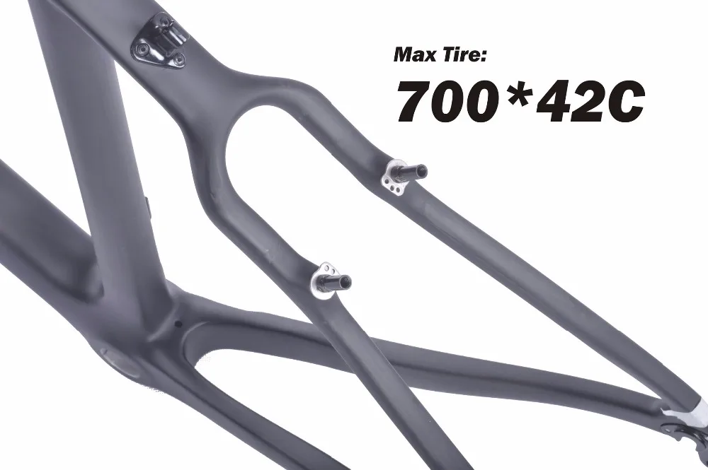 Cheap MIRACLE bike Chinese carbon cyclocross V-brake UD matte t700 CX bike carbon frame Di2 CX536 1