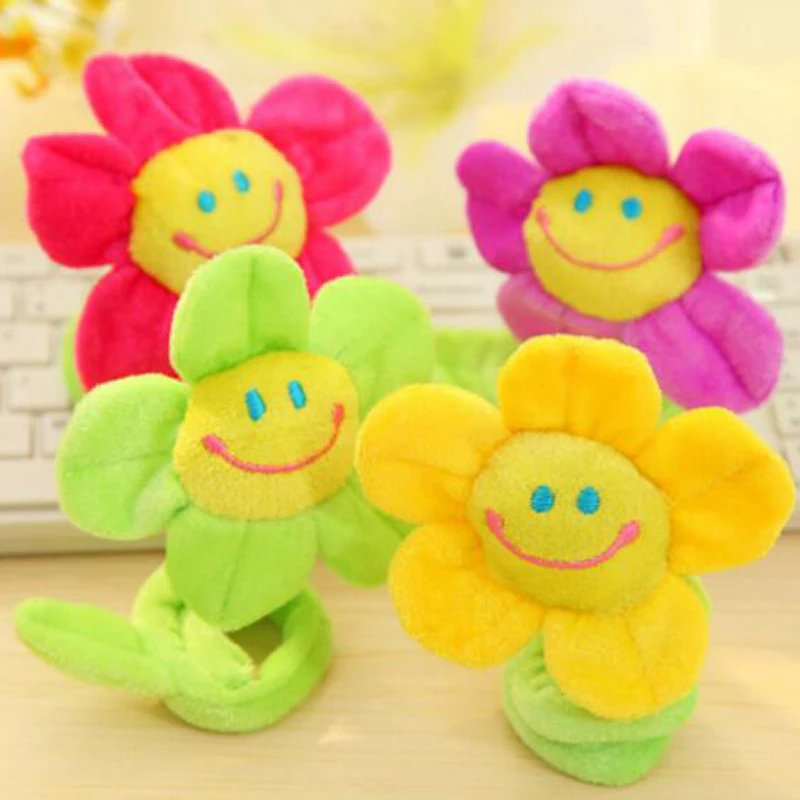 Занавес для окна Smile Flower желтая Задняя ручка любой изгиб фиолетовый Tieback зеленая
