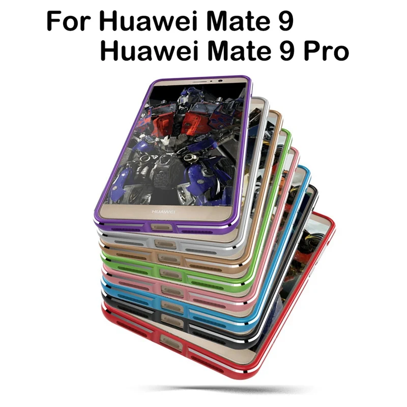 Luxury Brand For Huawei Mate 9 Pro Case Aluminum Ultra Thin Metal Case For Huawei Mate 9 Case Anti-Knock Protect Frame Slim Men
