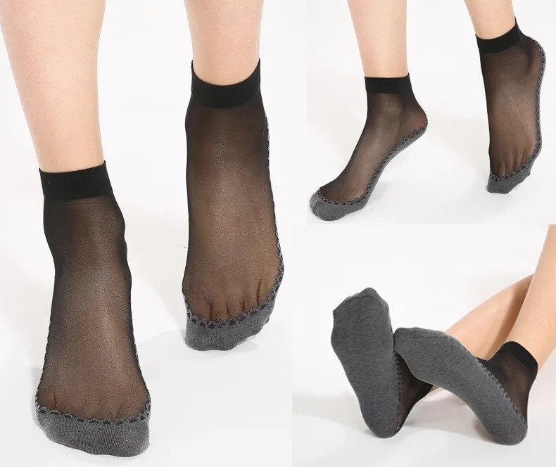 5 пар/лот, женские бархатные носки из шелковой пряжи, утолщенные, износостойкие, влагоотводящие, Нескользящие, короткие носки, 80d, толстые носки