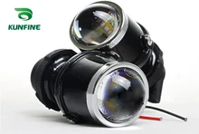 12V/35W Car HID Xenon Projecter Lens Fog Lamp with H3 HID Bulb 6000K for Car Fog Light 1 Year Warranty!