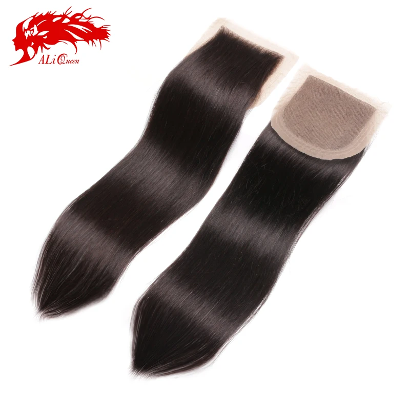 

6A Virgin Peruvian Silk Base Closure Straight,4x4 Silk Lace Closure,Cheap Free  Part Silk Base Closure Bleached Knots