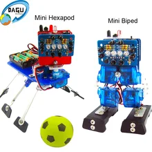 Мини-робот-футболист+ 6 ножек робот умный робот DIY собранная игрушка для детей обучающая научная программируемая игрушка для детей