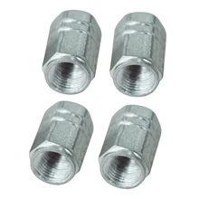 TOYL Silvery Car Auto Tyre Tire Valve Stem Covers Caps 4 PCS