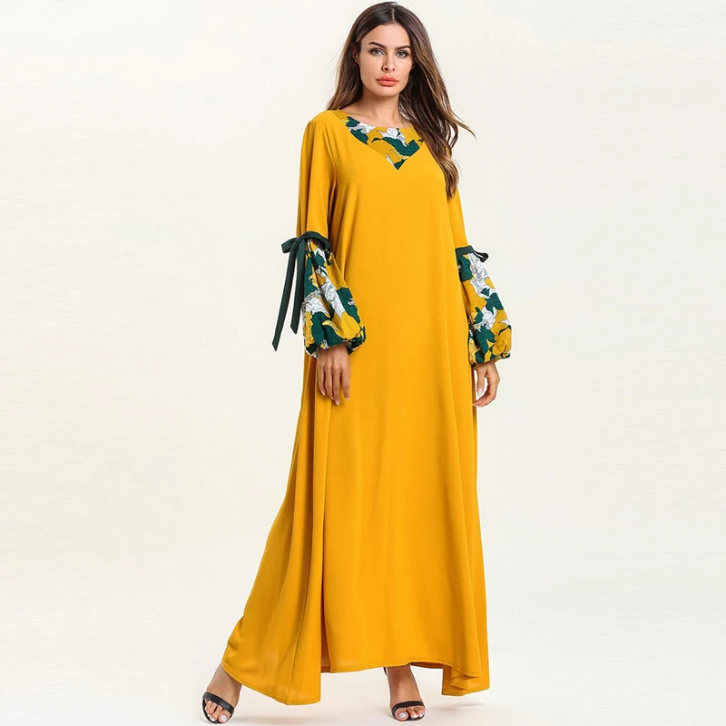 Летнее платье Vestido Femme Musulmane кафтан абайя Дубай мусульманское платье хиджаб женские Sukienki Elbise Ramadan Eid платья