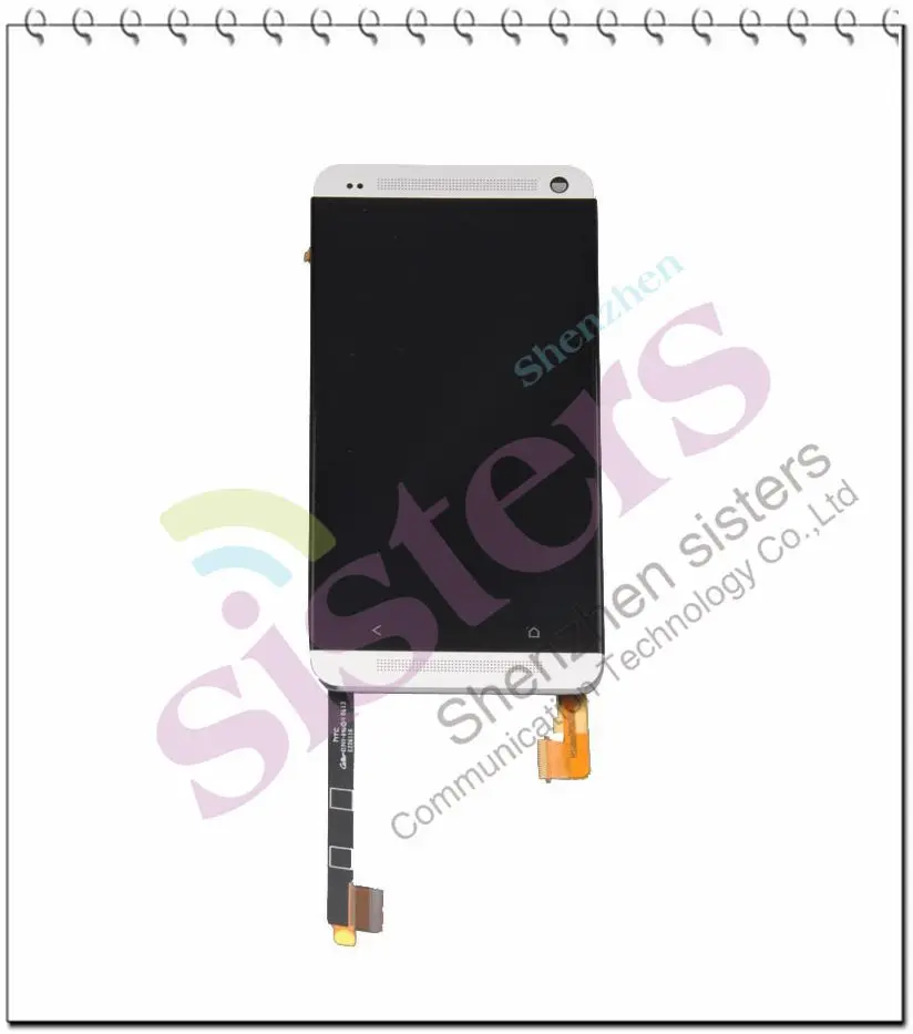 HTC0010  White Black Red Front Housing LCD Touch Digitizer Screen + Frame Faceplate Assembly For HTC One M7 (4)