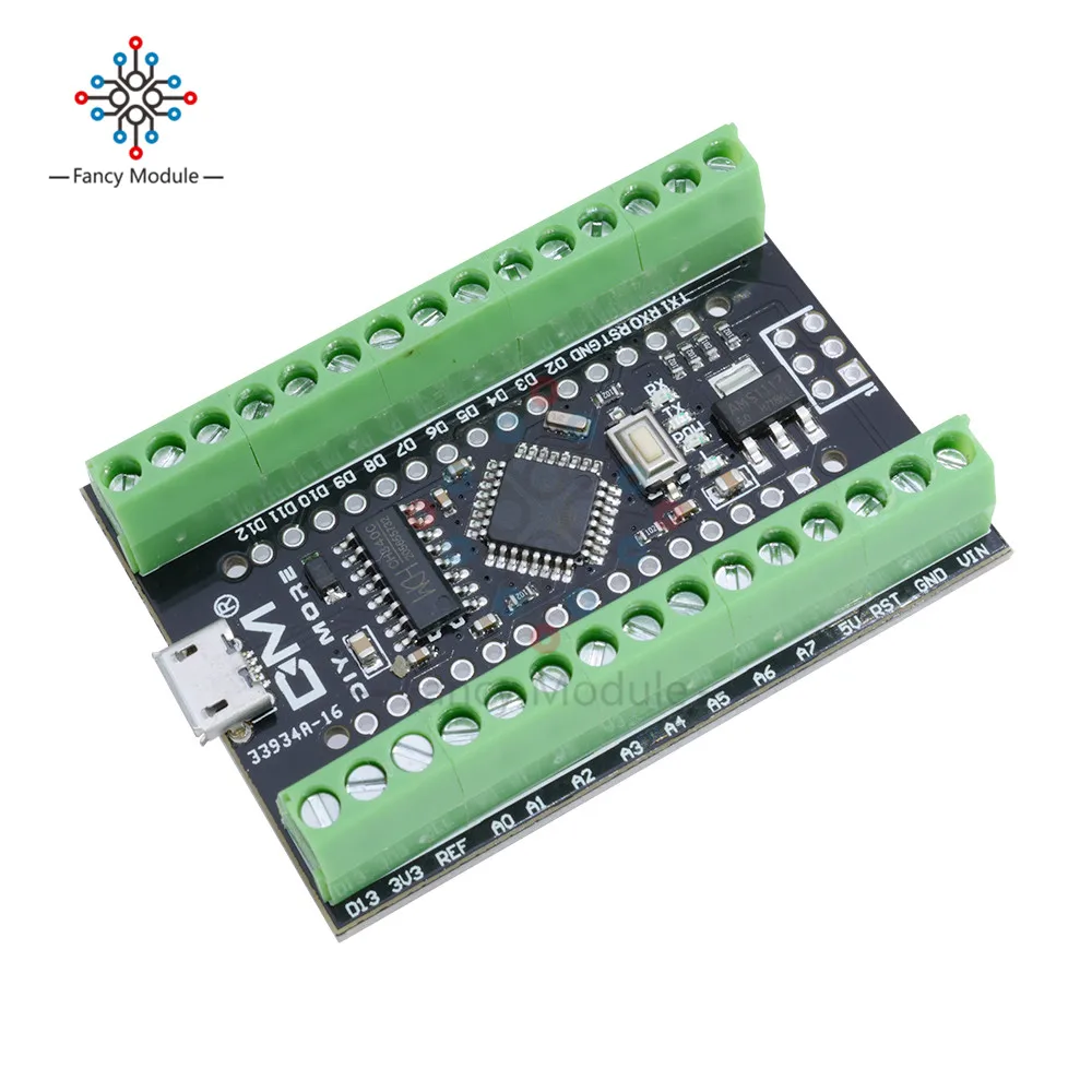 Atmega328P Nano 3,0 CH340 USB Драйвер+ терминал адаптер плата расширения 2 в 1 для Arduino