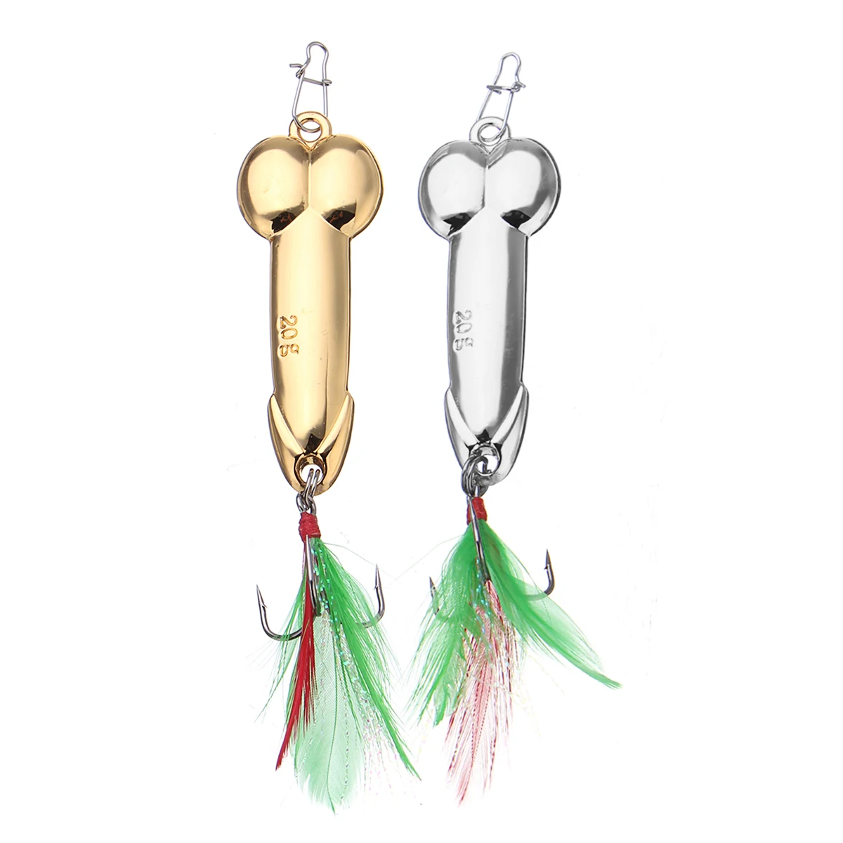 

1Pc Metal VIB Fishing Lure Fishing Hard Baits Sequins Spoon Noise Paillette with Feather 5 10 15 20g Gold/Sliver