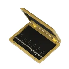 Твердой древесины Рид Дело фагот держатель шкатулка деревянная орех для 6 шт. фагот Тростников духовой инструмент Интимные аксессуары