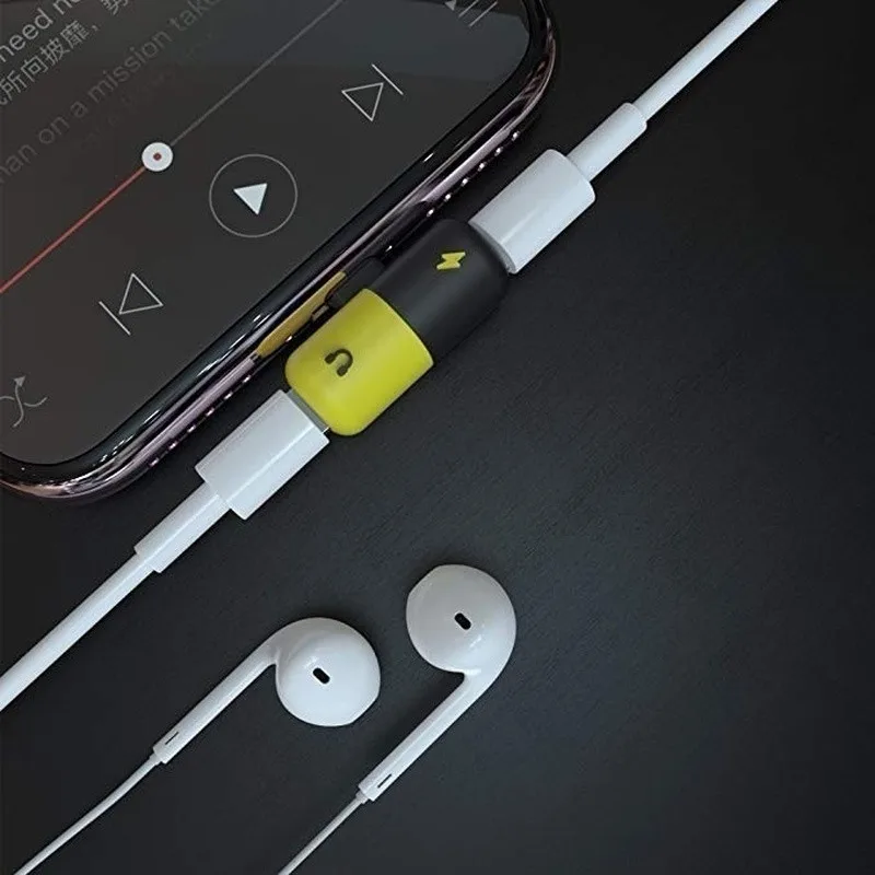 Для iPhone 7 8 plus XS Max X XR xsmax зарядка и музыкальный сплиттер конвертер для 8Pin cargador y аудио адаптер для Apple Adaptador