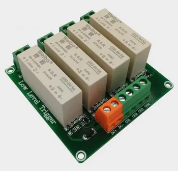 

Free Shipping!!! New 4-channel low-level trigger solid state relay module DC-DC load 5A switch control board module 5V