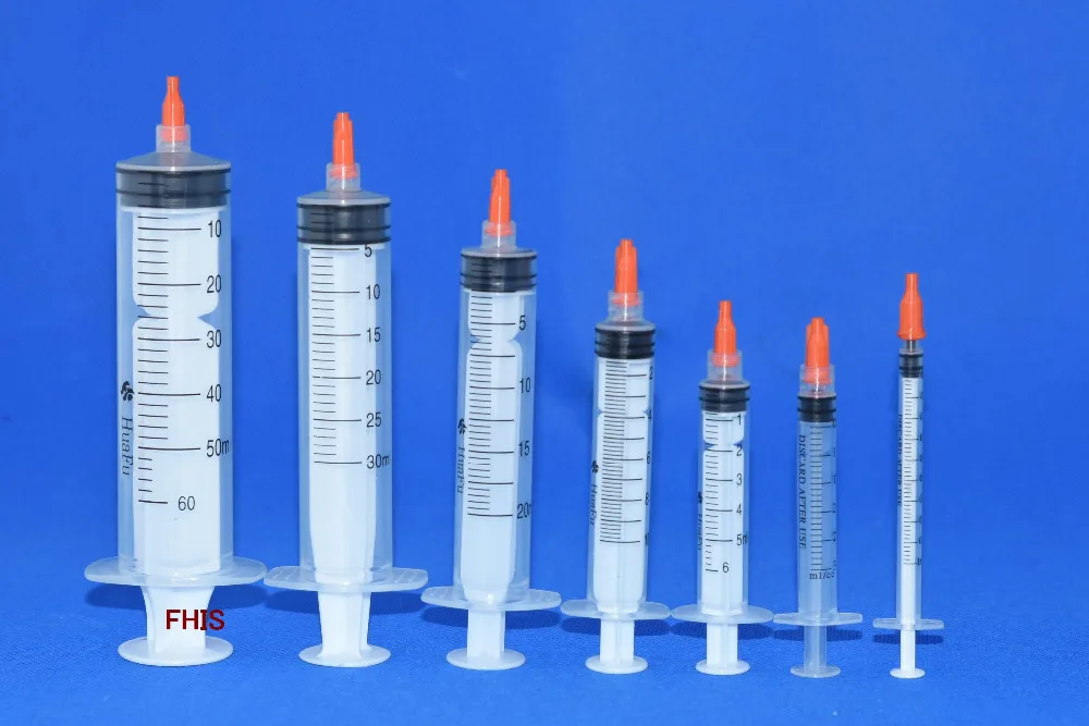 wholesale Dispensing Syringes 1ML 2.5ML 3ML 5ML 10cc 10ml Plastic with