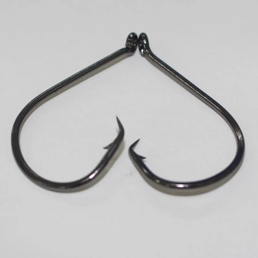 Ganchos de Pesca Alto Carbono Aço Inoxidável Quimicamente Afiado Octopus Círculo Oceano 7385 Peixe Gancho 50 Pçs 8 - 0 5 inoxidável quimicamente afiado octopus círculo oceano ganchos