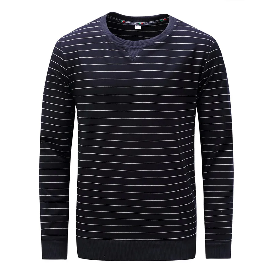 Fredd Marshall T-shirt Striped 100% Cotton Tops Tees Long Sleeve Male Pullover Tracksuit Spring autumn 2018 New Mens Plus Size (9)