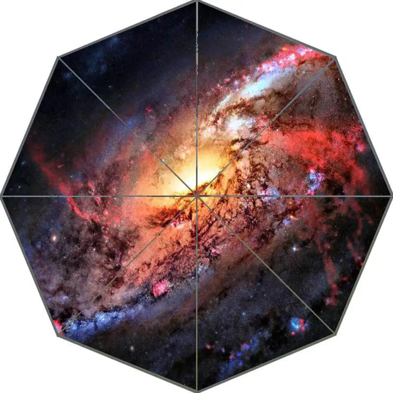 

Space Stars Universe Umbrella Custom Printing Foldable Sun Rain Travel Umbrella Non-Automatic Decorative High-Quality Umbrella
