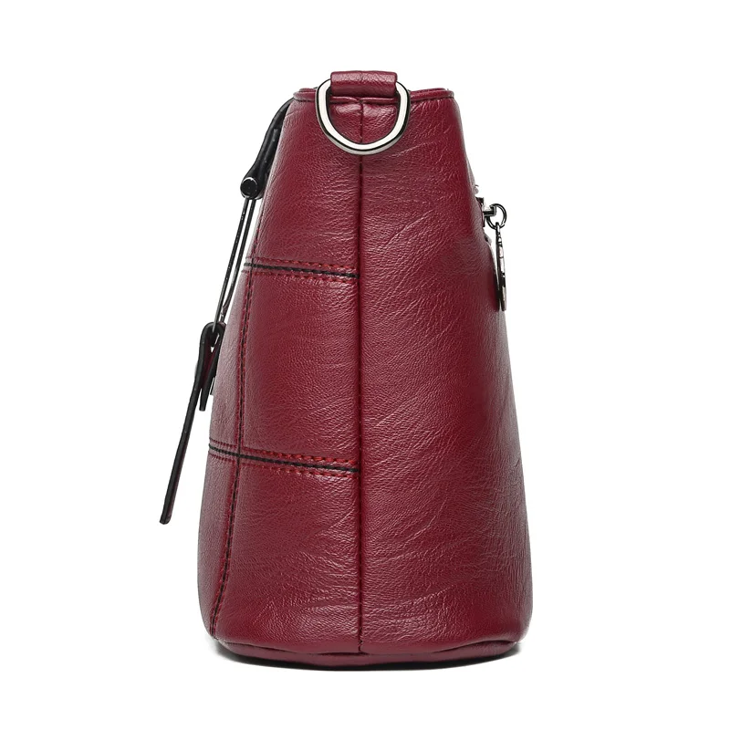 Women Messenger Bag Shoulder Bag Quality PU Leather Plaid Pattern Women's Handbag Shopping Shoulder Bags For Women 2018 Fashion
