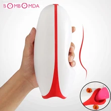 Male Masturbator 7 Frequency Dual Motors Deep Throat Masturbation Cup Heating Realistic Vagina Pussy Penis Massage Aircraft Cups