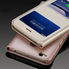 Чехол для Xiaomi Redmi 4x, чехол s Ksiomi Redmi 4x, чехол Xiomi Xaomi, откидной кожаный пластиковый жесткий Тонкий чехол с окошком для просмотра, черный цвет, 5,0 дюйма