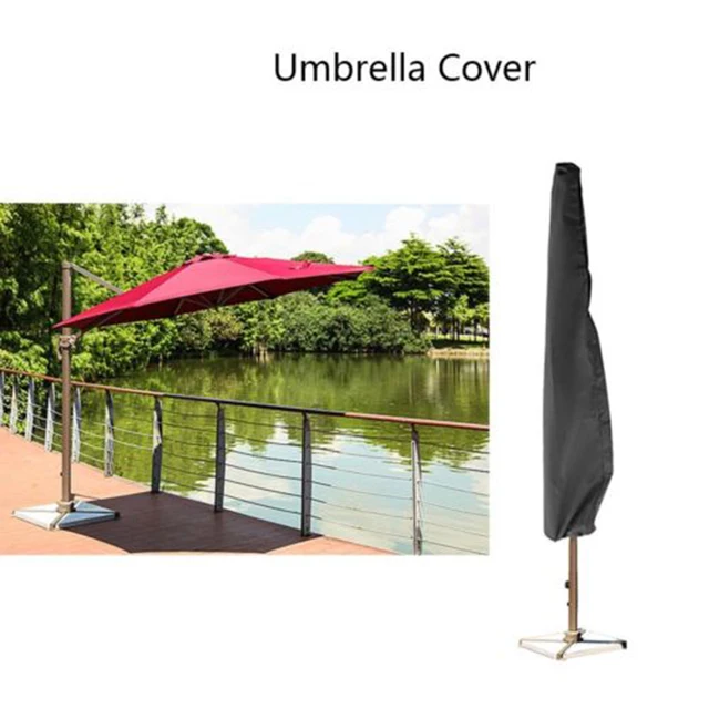Large Offset Cantilever Parasol Umbrella Waterproof Cover Garden Large Offset Cantilever Parasol Umbrella Waterproof Cover Garden Patio Case