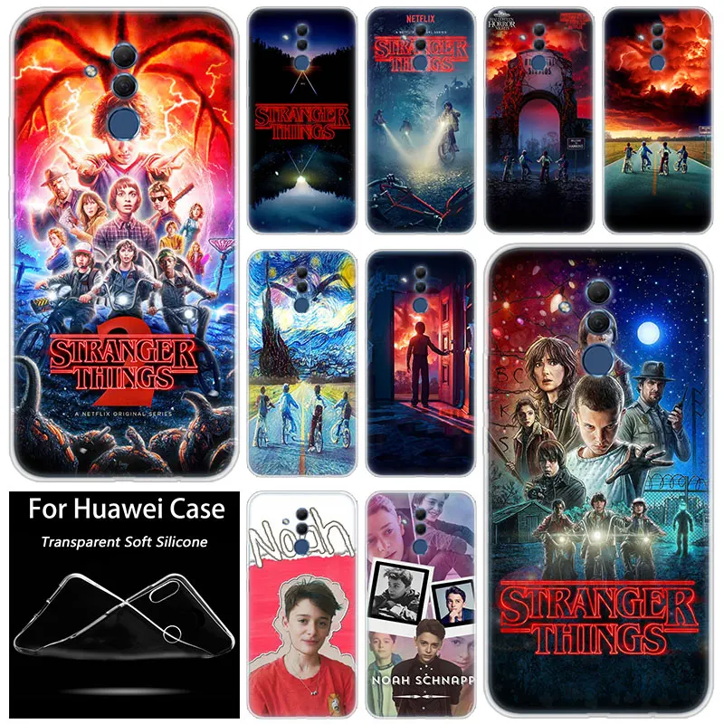 Hot stranger things Fashion Soft Silicone Case for Huawei Mate 10 20 Lite Pro Y7 Y9 Prime 2019 Y5 Y6 2018 2017 TPU | Мобильные