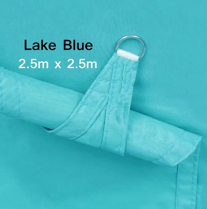 Blue-2.5x2.5 Наружная непромокаемая парусиновая Водонепроницаемая навес для бассейна, навес для сада, патио, навес для паруса, тент для кемпинга - Цвет: Blue-2.5x2.5