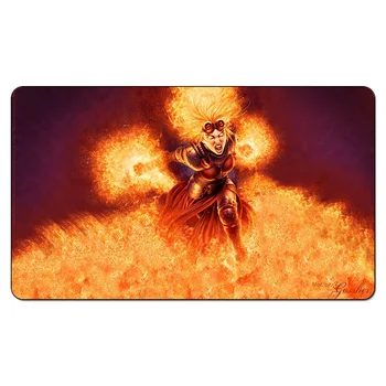 

(Chandra Fighting Card Trading) Magical Board Games Playmats,The Rubber Table Pad, Gathering Design Playmat with Free Gift Bag