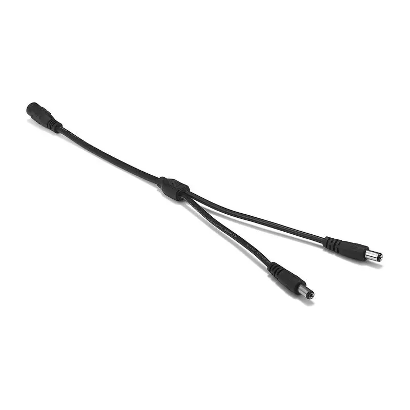 

250pcs CCTV Camera 5.5 x 2.1mm DC 5V 12V Splitter Power Cable 1 To 2 Way Jack Connectors Copper Wires For LED Strip Battery Case