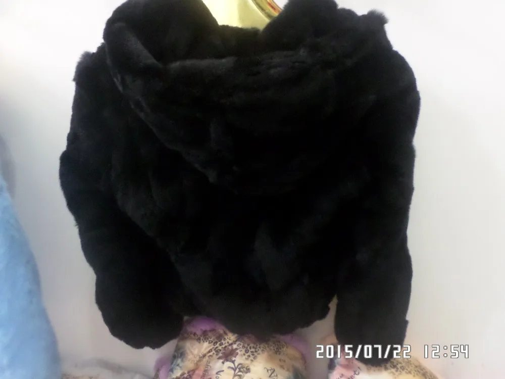 Linhaoshengyue передовое пальто из натурального кроличьего меха с капюшоном