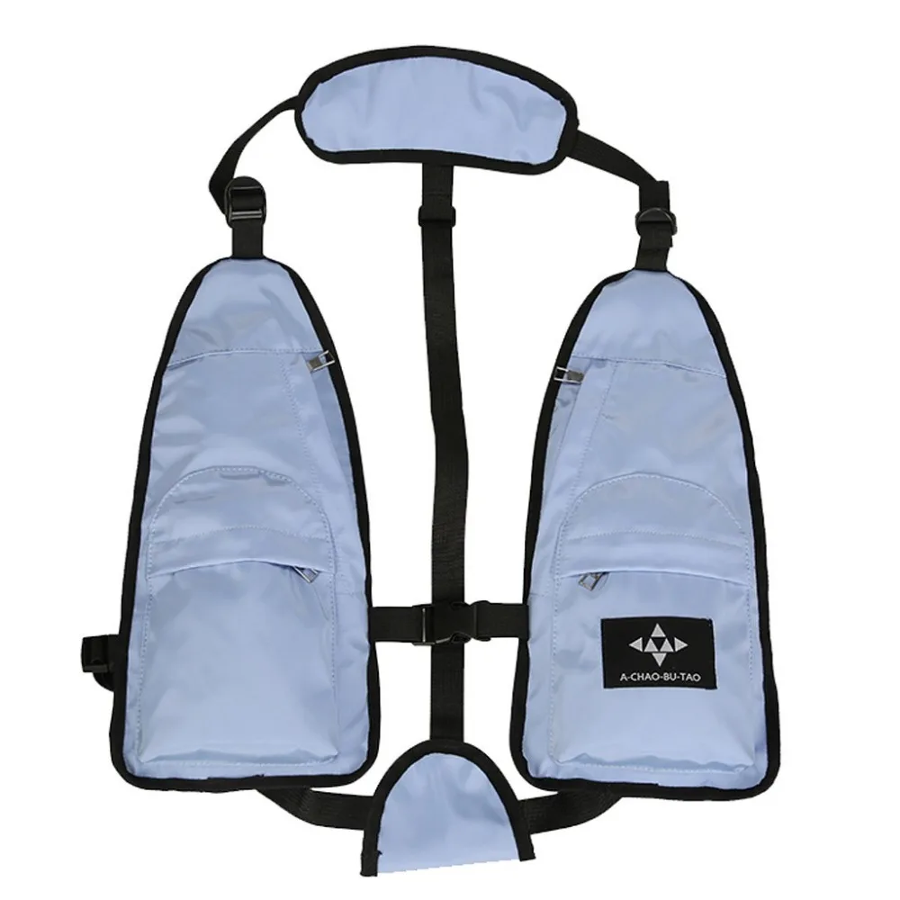 

2019 New Summer Unisex Versatile Leisure Zipper Bag Student Backpack Tactical Vest Bag Couple Nylon Backpack Travel Bag #7