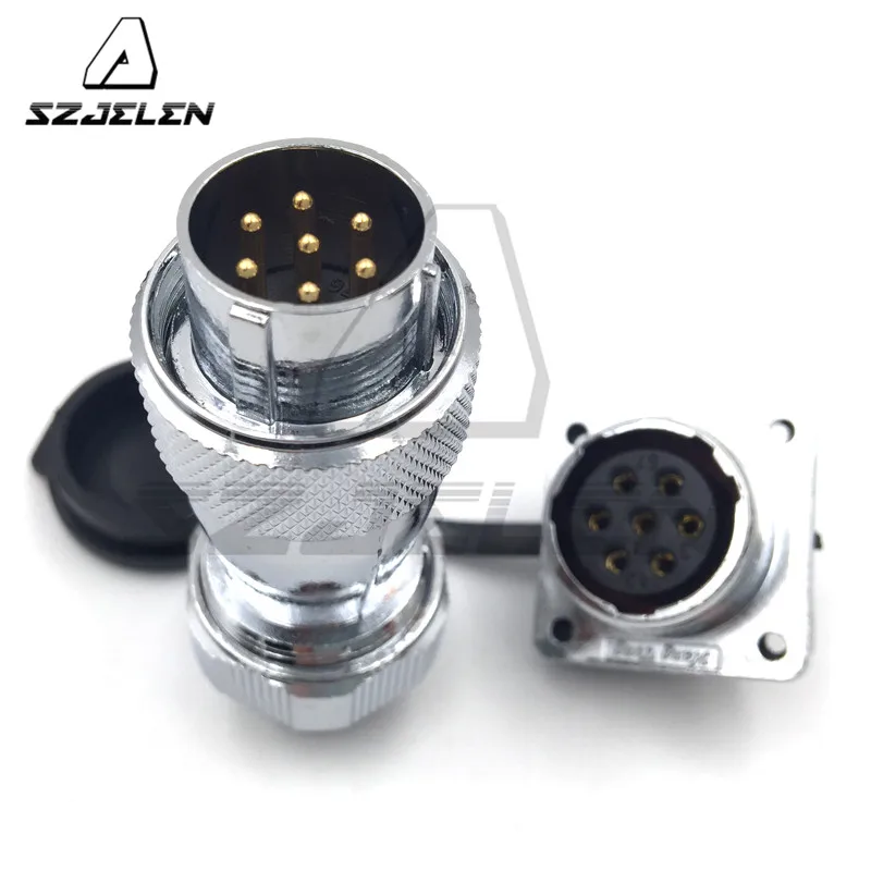 

WS20, power connector 7pin plug socket, Rated current 25A, Electrical equipment power cable connector, 7pin connectors