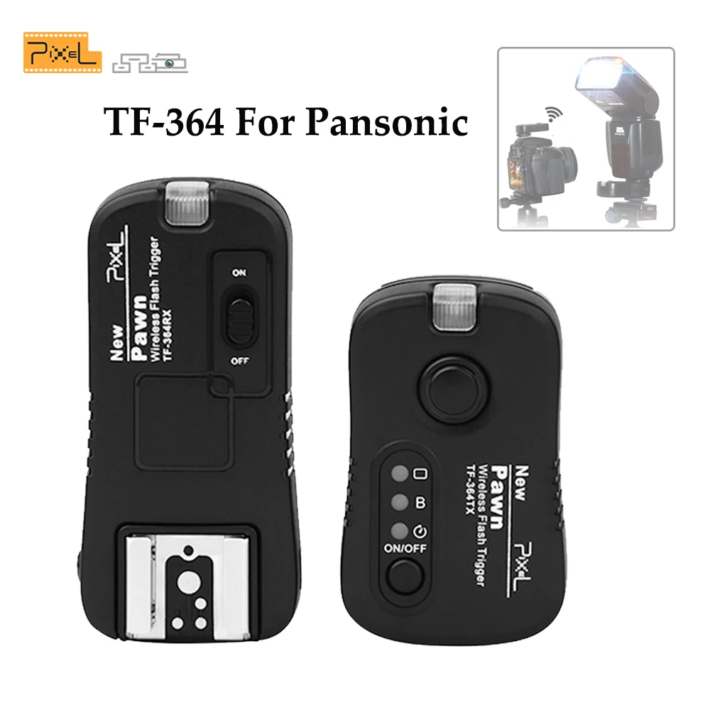 Pixel TF-364 для Pansonic DMC-FZ50 DMC-FZ50K Olympus DMC-FZ30 E-620 E-600 E-550 E-520 E-510 E-450 беспроводной триггер